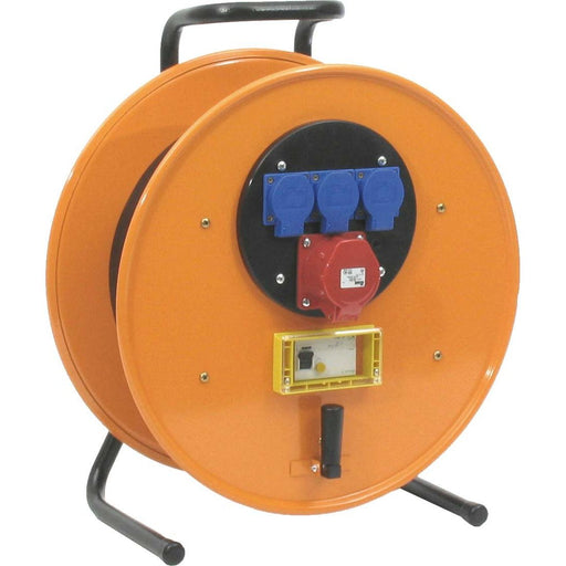 Schill - Kabeltrommel Stahlblech-Kabeltrommel HT 482.FI.C516MD3 m. FI und Steckdosen