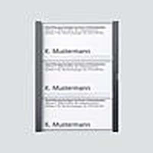 Siedle&Söhne - Zubehör/Ersatzteile für Türkommunikation Namensschild kpl. 210007070-00 Anthrazitgrau