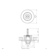 EVN Lichttechnik - Downlight/Strahler/Flutlicht Lichtpunkt schwenkbar 426 421 go 20W 12V IP20