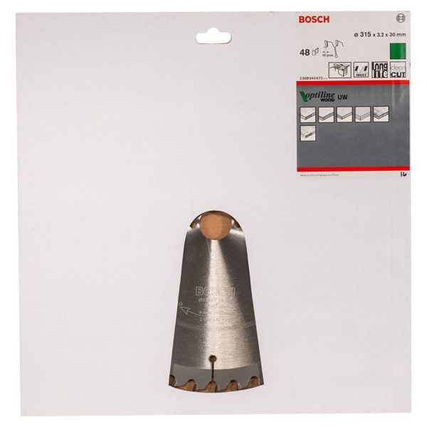 Bosch - Kreissägeblatt PRO Wood Kreissägeblatt, 2608640673 315 x 3,2 x 30 mm