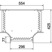 OBO Bettermann - T-Stück für Kabelrinne T-Stück für Kabelrinne RT 130 FT 110x300