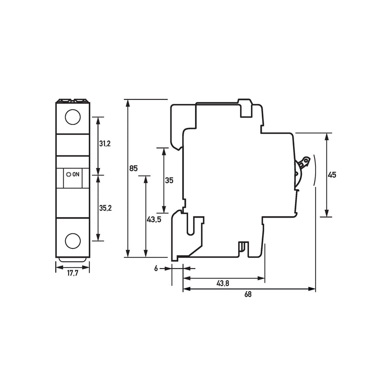 Doepke - Leitungsschutzschalter DLS 6HSL B13-1 6KA