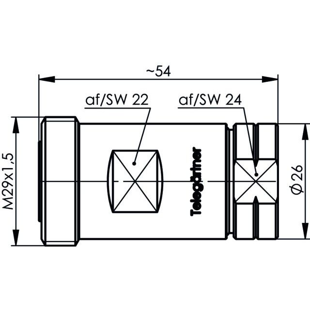 Telegärtner - Koax-Steckverbinder 7-16-Kabelbuchse SIMFIX 100024481 G23 (1/2Z FLEX)