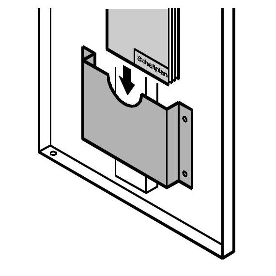 Schroff - Schaltplantasche/-halter (Schaltschrank) Schaltplantasche 21126271