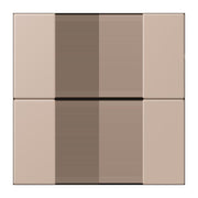Jung - Abdeckung/Bedienelement für Installationsschalterprogramme Tastensatz 2fach LC 502 TSA 240 ombre brulee claire