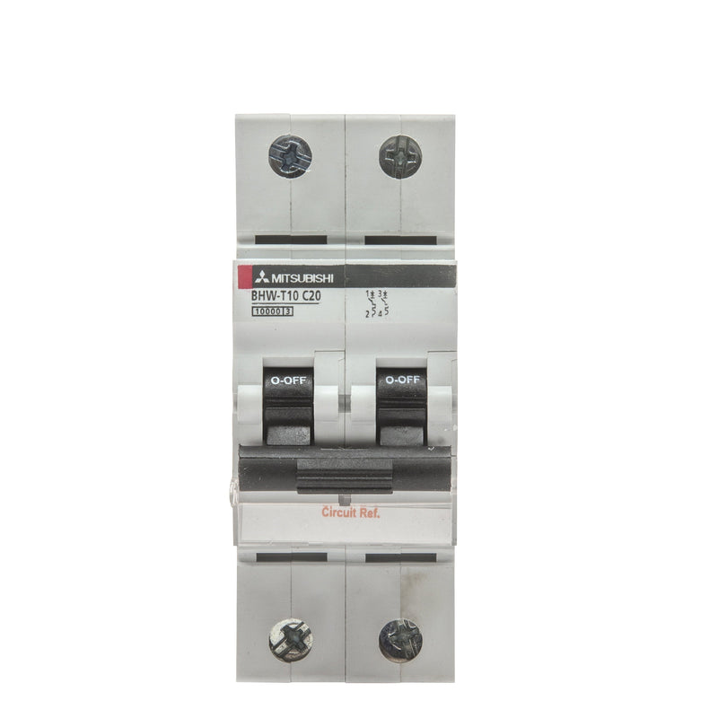 Mitsubishi Electric - Leitungsschutzschalter Sicherungsautomat BHW-T10 2P Type B 6A 2-polig