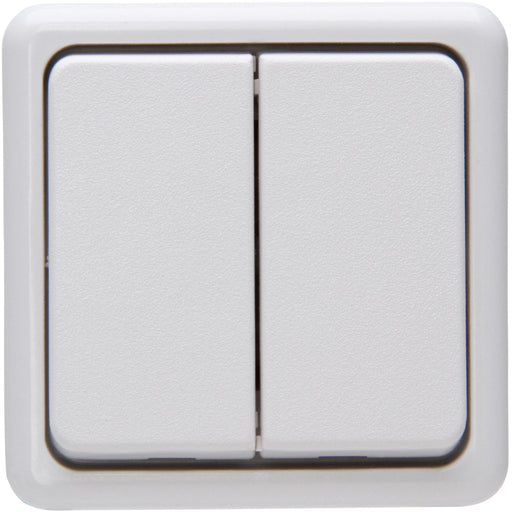 Kopp - Installationsschalter Serienschalter 513502002 AP, artikweiß − 5 Stück