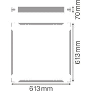 Ledvance - Mechanisches Zubehör/Ersatzteile für Leuchten Aufbaurahmen M600 PL600SUR.MOUNTH70VAL