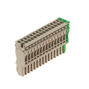 Weidmüller - Zubehör/Ersatzteile für Klemmen Stecker ZP 2.5/1AN/15 GN/BE Steckanschl.,2.5mm² − 10 Stück
