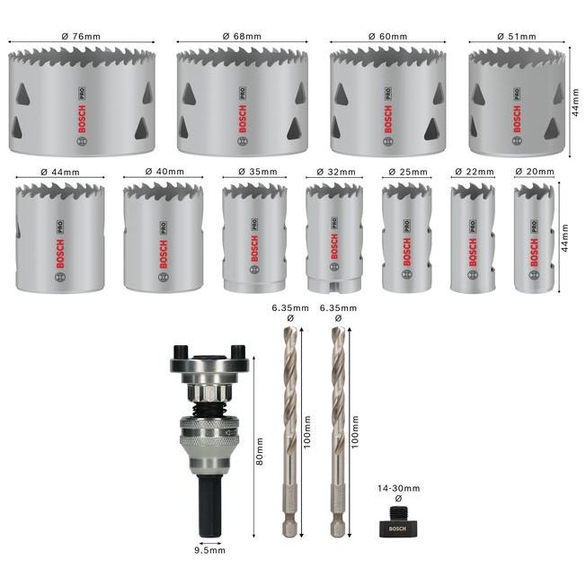 Bosch - Lochsäge PRO Multi Material 2608901549VE(15) Lochsäge Q-Lock