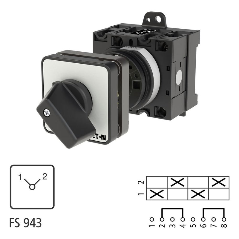 Eaton - Lastschalter Umschalter T3 32A T3-2-8221/Z Zwischenbau