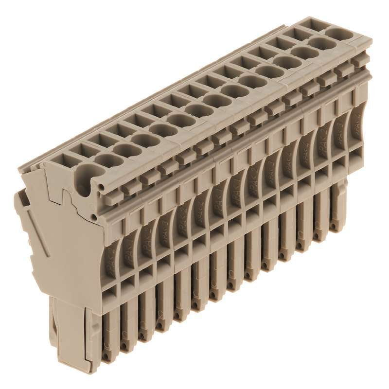Weidmüller - Zubehör/Ersatzteile für Klemmen Stecker ZP 2.5/1AN/QV/15 Federanschl.,2.5mm² − 10 Stück