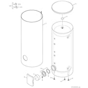 Bosch Thermotechnik - Speicher für Zentralheizung/Wärmepumpe Pufferspeicher BP500EP1C STORA f.Wärmepumpen