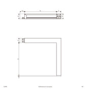 EVN Lichttechnik - Decken-/Wandleuchte LED-Anbauleuchte 24V SLVSR02 3000K, Ecke rechts