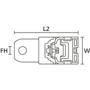 HellermannTyton - Befestigungsschelle für Kabel/Rohre Befestigungelement RCB180SM10 PA66 116,2x34,9mm, M10 − 280 Stück
