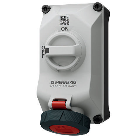 Mennekes - CEE-Steckdose abschaltbar, abgesichert (IEC 60309) Wandsteckdose 5602506H DUO 16A5P6h 400V