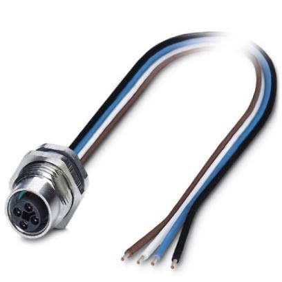 Phoenix Contact - Rundsteckverbinder, feldkonfektionierbar (Industriesteckverbinder) Einbausteckverbinder SACC-DSI-M12#1424134