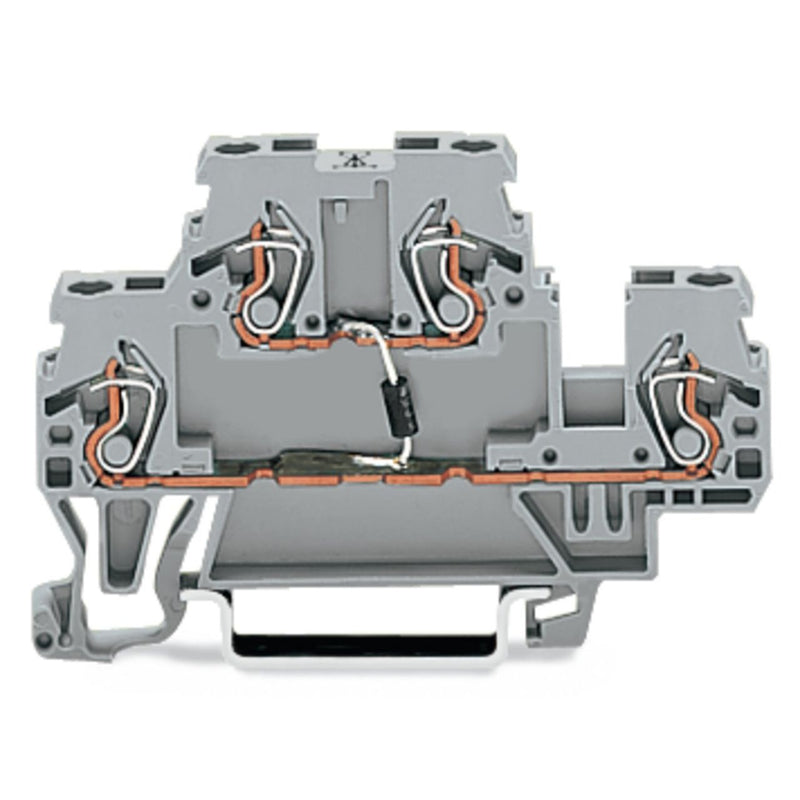 WAGO GmbH & Co. KG - Bauelement-Reihenklemme Bauelementklemme 870-540/281-686 Widerstand 100R,gr − 50 Stück