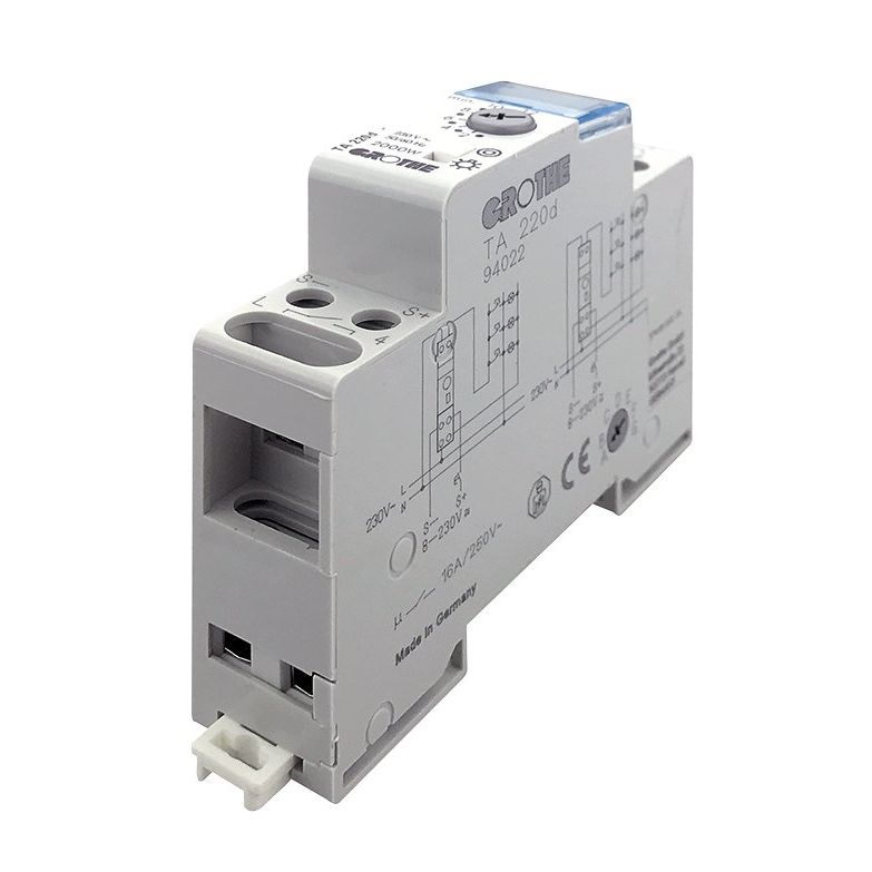 Grothe - Treppenlichtzeitschalter Treppenlicht-Zeitschalter TA 220d braun