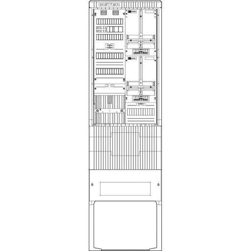 ABN - Zähler-Komplettschrank Zähleranschlusssäule SZ205ZA1510 1 ZP TSG APZ 5pol