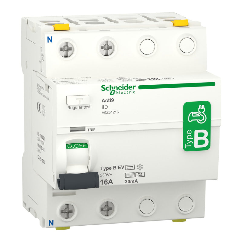 Schneider Electric - Fehlerstrom-Schutzschalter FI-Schalter A9Z51216 2P 16A 30mA