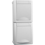Panasonic - Steckdose 2-fach 90591186-DE senkrecht FR-AP weiß
