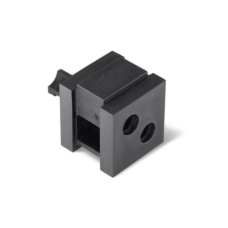 HellermannTyton - Kabelführung für Gehäuse/Schränke Zweifachtülle VP-S_2/6-7 VarioPlate 6-7 mm − 20 Stück
