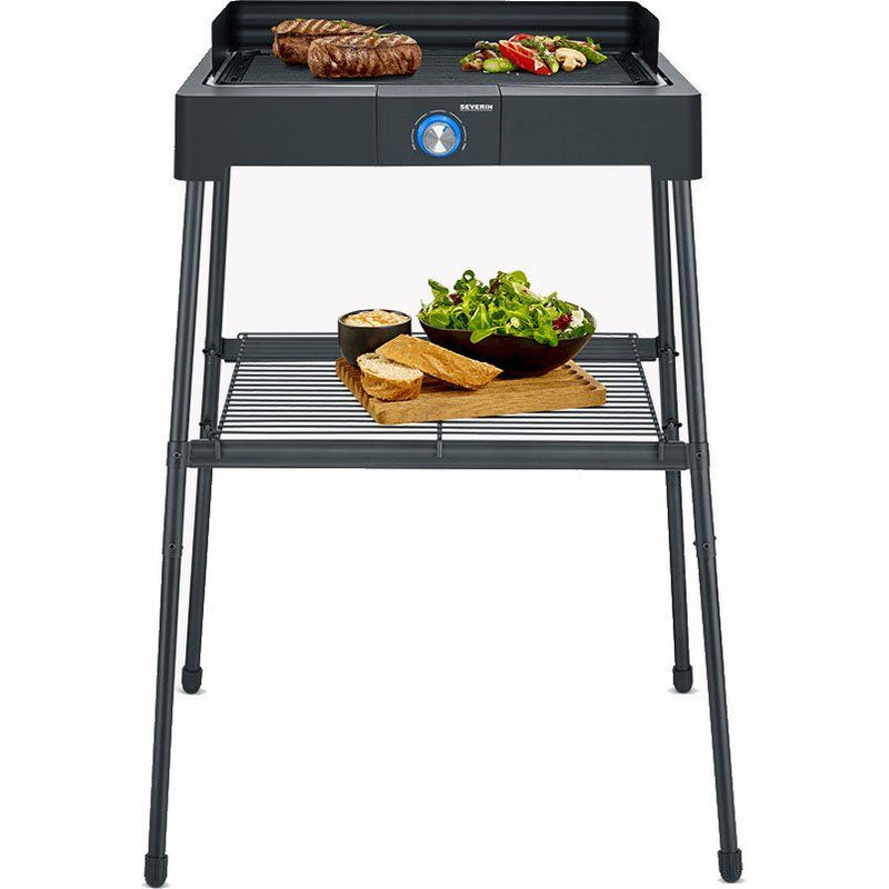 Severin - Grillgerät Barbecue-Standgrill PG 8568 sw Untergestell,m.Wind