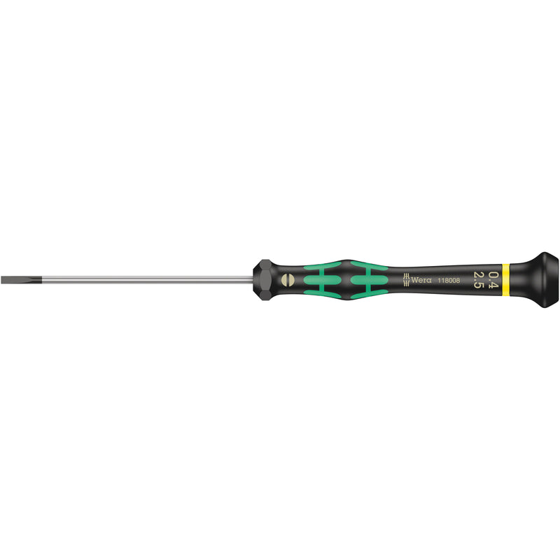 Wera - Schlitz-Schraubendreher Elektron. Schraubendreher 118008 0,40x2,5x80mm