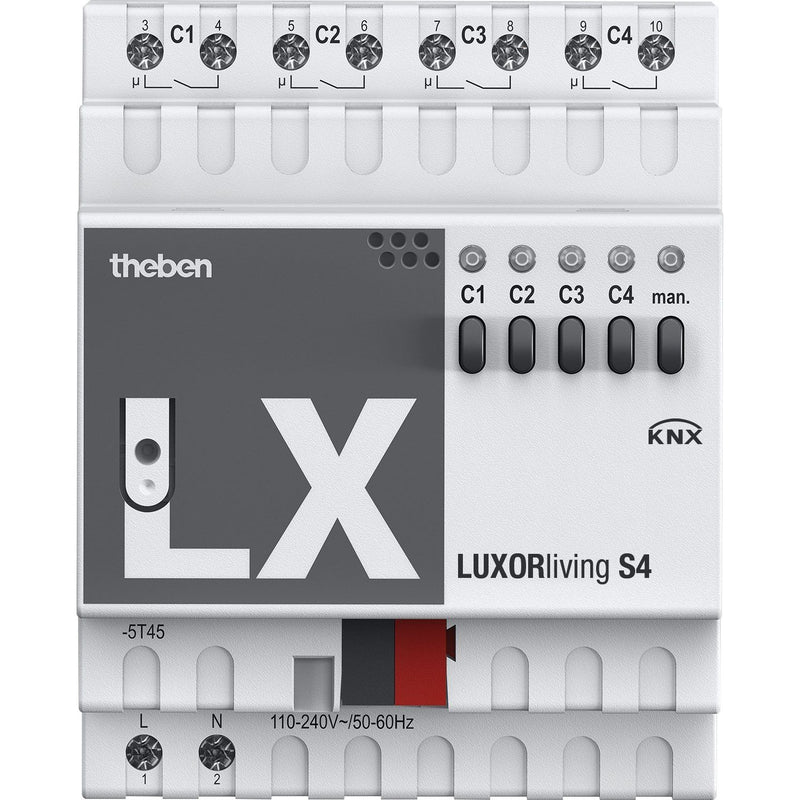 Theben - Bussystem-Schaltaktor Smart Home-System LUXORliving S4 4 Kanäle