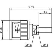 Telegärtner - Koax-Steckverbinder BNC-Stecker 100023355 50Ohm cr/cr