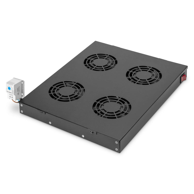 DIGITUS - Lüfter (Schaltschrank) Lüftereinheit DN-19 FAN-4-HO-SW 4 Lüfter,RAL 9005