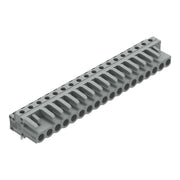 WAGO - Leiterplattensteckverbinder THT-Federleiste abgewink. 232-248 Rastermaß 5mm,grau − 25 Stück