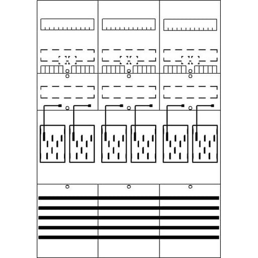 Striebel&John - Zählerfeld Zählerfeld BF37L6 7RE 6Z vorverdrahtet