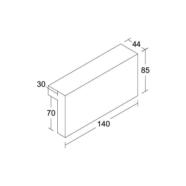 Brumberg Leuchten - Mechanisches Zubehör/Ersatzteile für Leuchten Abdeckung 81401730 Beton