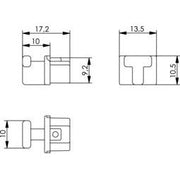 Telegärtner - Staubschutz für Steckverbindungen Staubschutzkappe 100021271 f.RJ45, bl RAL5015