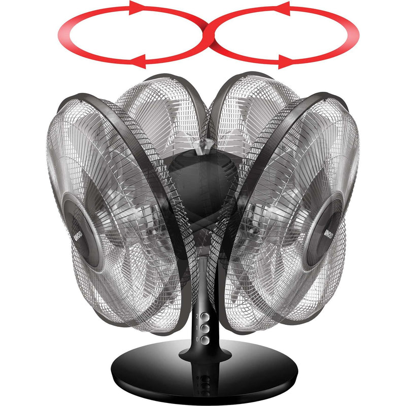 Unold - Umluftventilator Tischventilator 86817 sw Silverline 25cm