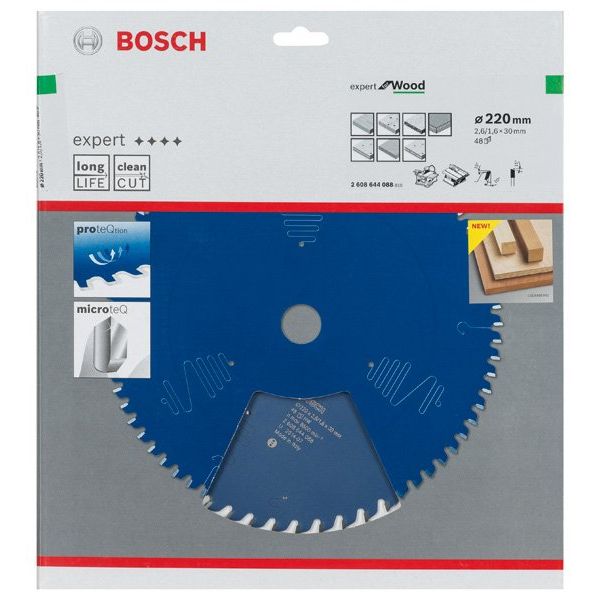 Bosch - Kreissägeblatt Expert for 2608644088 Wood T 220 x 30 - 48
