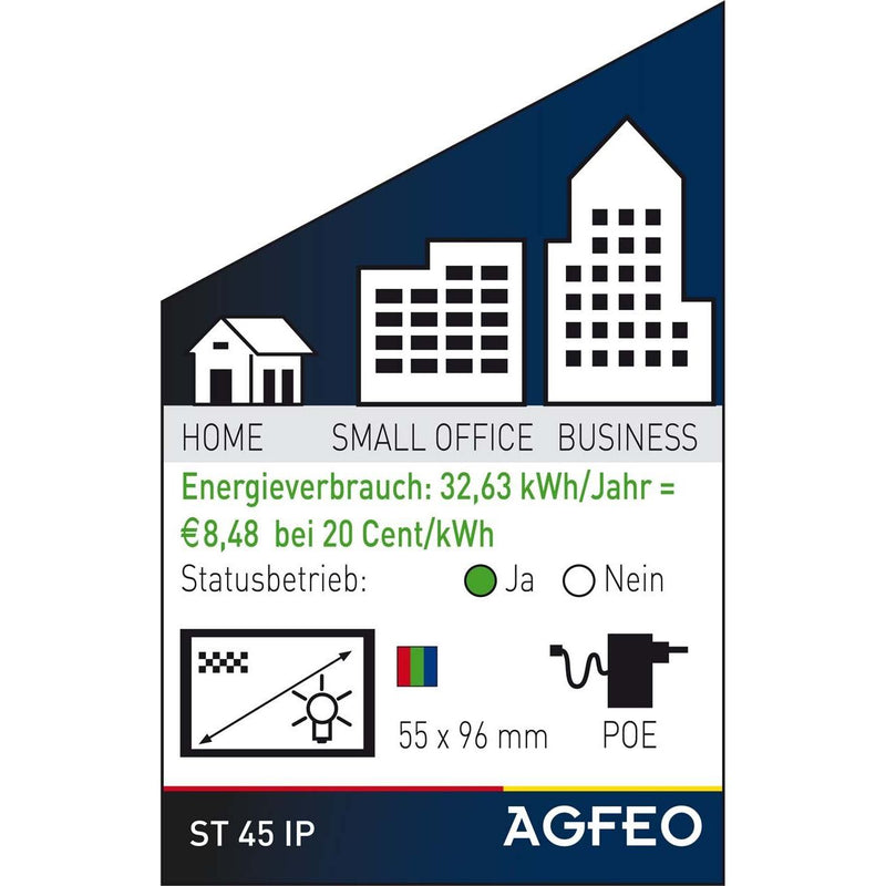 Agfeo - VoIP-Telefon Systemtelefon VoIP ST 45 IP sw schwarz