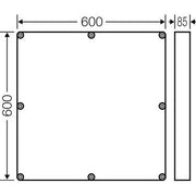 Hensel - Komponente für den Ausbau (Schaltschrank) Zwischenrahmen Mi ZR 8