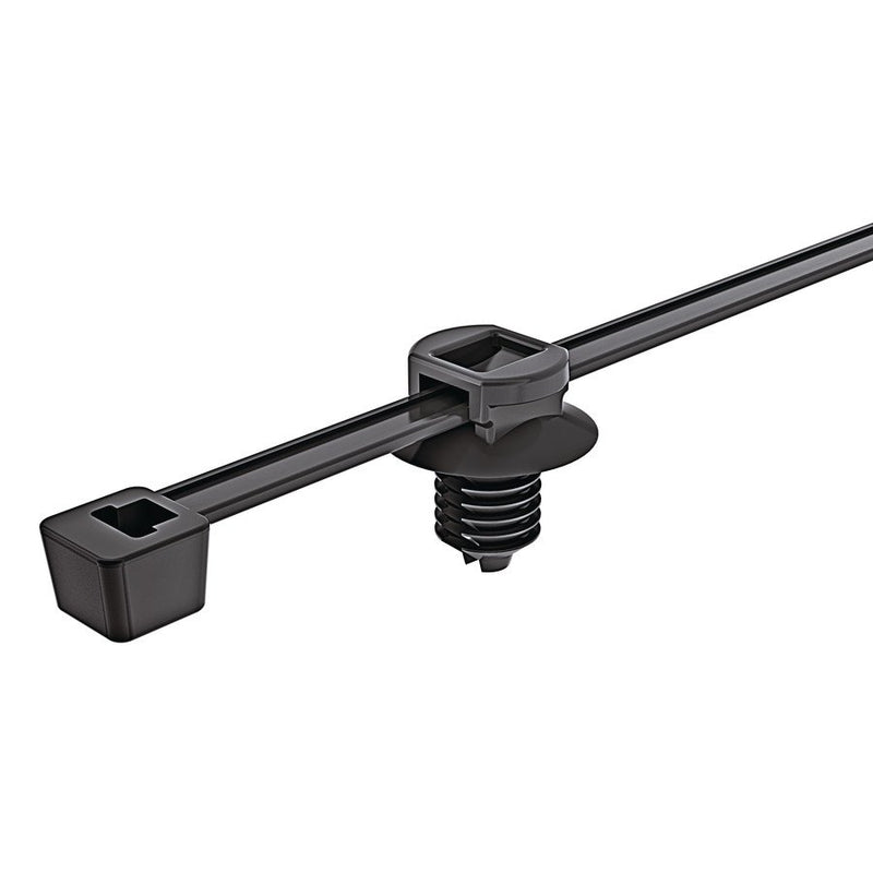 HellermannTyton - Kabelbinder Befestigungsbinder T50RFT6LG-MC5-BK-D1 200x4,6 − 500 Stück