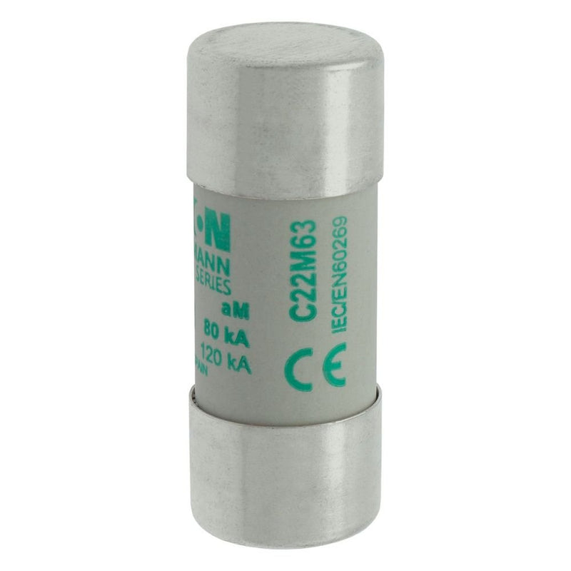 Eaton - Zylindrische Sicherung Sicherungseinsatz Nieders. CYLINDRICA#C22M63 63A AC 690V 80kA − 10 Stück