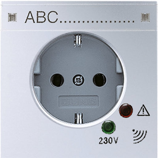 Jung - Steckdose SCHUKO-Steckdose AL 2521 NAUF 16A 250V alu − 1 Stück