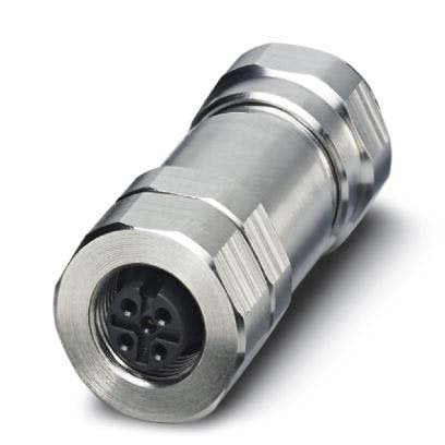 Phoenix Contact - Rundsteckverbinder, feldkonfektionierbar (Industriesteckverbinder) Steckverbinder SACC-M12FS #1440038 5-polig Bu/ger M12