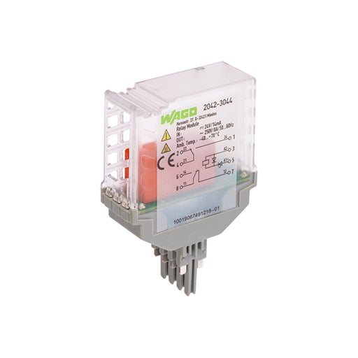 WAGO - Bauelementestecker Relaismodul 2042-3044 DC 24 V,2 Wechsler − 4 Stück