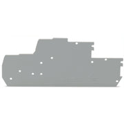 WAGO - Abschluss- und Zwischenplatte für Reihenklemme Abschluss-u.Zwischenplatte 870-1148 1mm dick,grau − 25 Stück