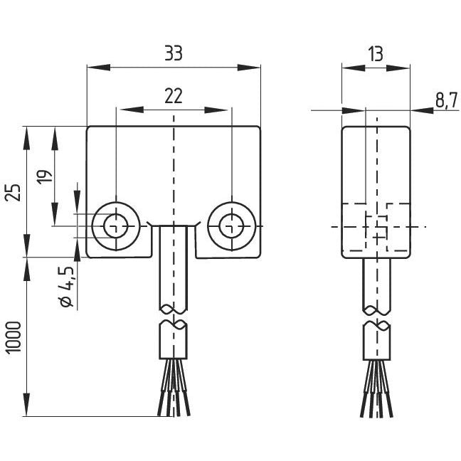 Schmersal - Induktiver Näherungsschalter Sicherheits-Sensor BNS250-12Z-2187 12M