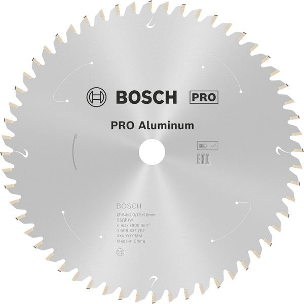 Bosch - Kreissägeblatt PRO Aluminium cordless 2608837767 Kreissägeblatt 184 x