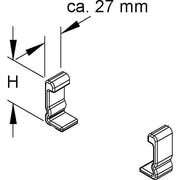 Niedax - Schutzkappe/Abdeckung für Stiel/Profilschiene Schutzkappe SKK 60 (1Paar) paar − 1 Packung