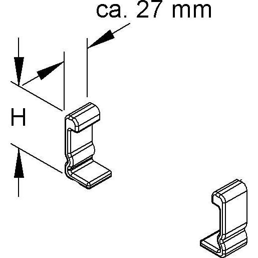 Niedax - Schutzkappe/Abdeckung für Stiel/Profilschiene Schutzkappe SKK 60 (1Paar) paar − 1 Packung